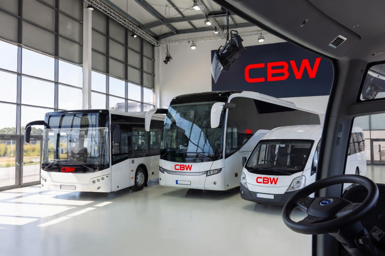 Bus, coach and minibus showroom